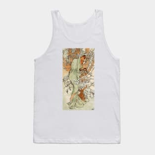 Winter 1896 by Alphonse Mucha (His First Seasons Series) Tank Top